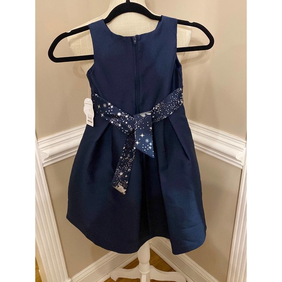 Wonder Nation Girls Holiday Christmas Dress with Faux Fur Capelet Size 5 - Picture 5 of 6